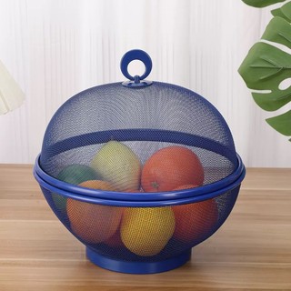 Giỏ Đựng Trái Cây Lưới Có Nắp 27cm Đa Năng Rửa Rau Củ Quả Thoáng Khí Nhà Bếp Tiện Lợi
