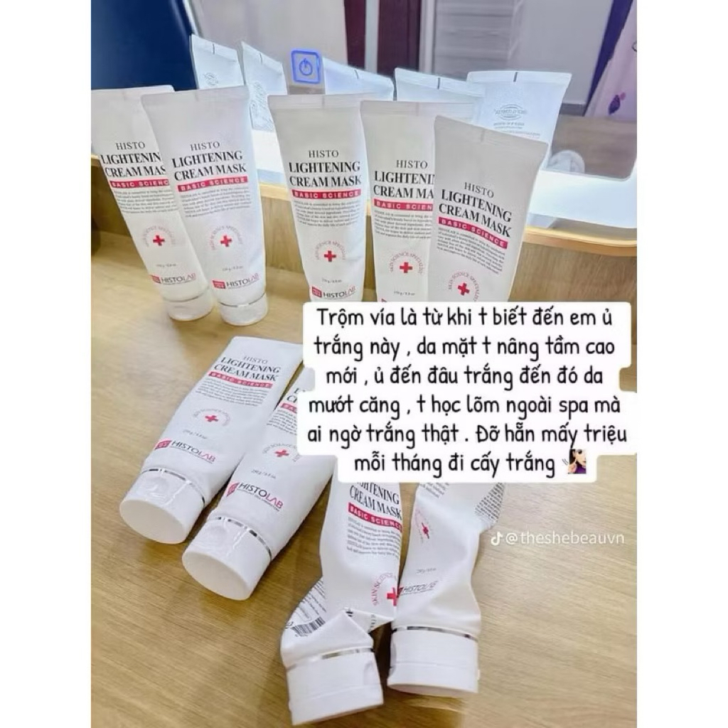 Mặt nạ ủ trắng Histolab Lightneing Cream Mask 250G - hạn 2028 Hàn Quốc IS36