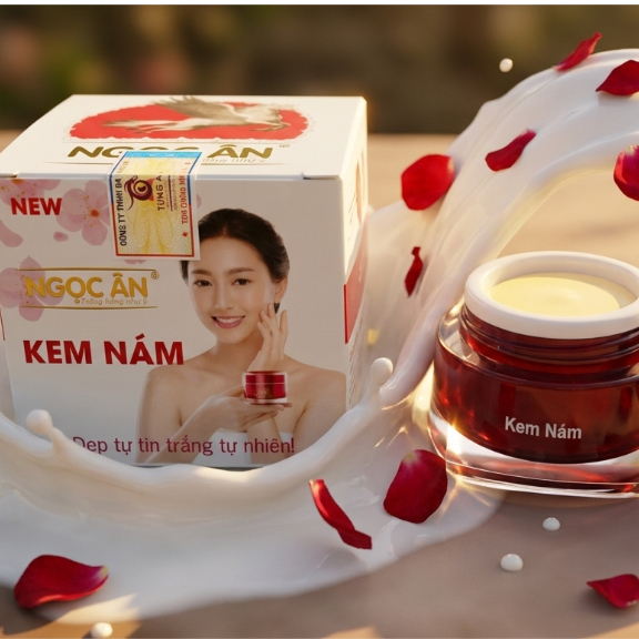 Kem Ngọc Ân (Trắng-Đỏ) Ngọc Trai Collagen - Ngừa Nám Sạm, Khóa Ẩm Bảo Vệ Da