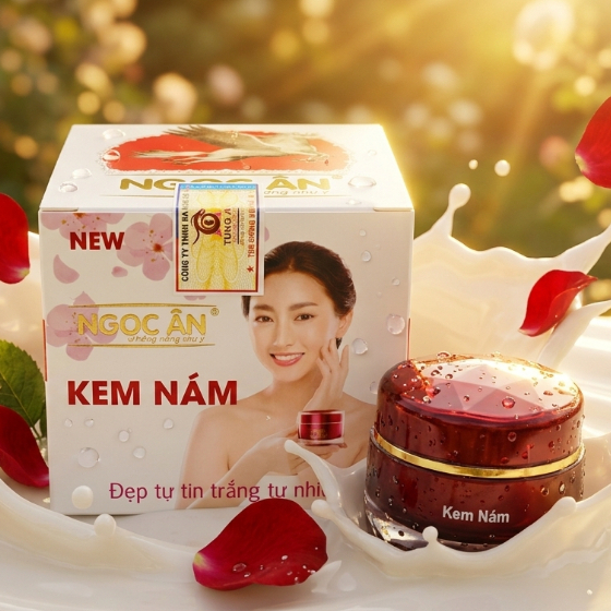 Kem Ngọc Ân (Trắng-Đỏ) Ngọc Trai Collagen - Ngừa Nám Sạm, Khóa Ẩm Bảo Vệ Da