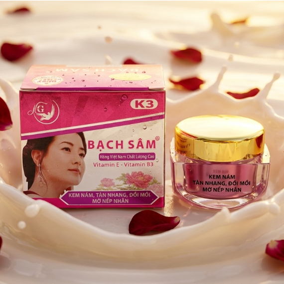 Kem Bạch Sâm K3 Nhau Thai Cừu & Collagen - Dưỡng Trắng Hồng Trẻ Hóa Da (Tím-Xám)