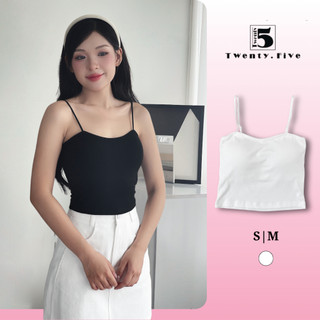 Áo bra hai dây mảnh croptop có đệm mút ngực Twentyfive TL48