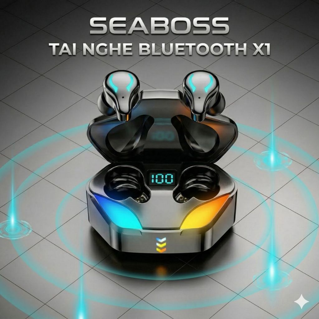 Tai nghe Bluetooth gaming Pin trâu, bass mạnh, kết nối nhanh