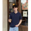 Áo Polo Dệt Kim 𝐂𝐎𝐎𝐋𝐂𝐑𝐄𝐖 Len Vặn Thừng Ngắn Tay Gân Nổi Cao Cấp Minimalism Phong Cách Hàn Quốc - ALH06 APN104