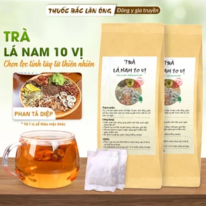 Trà lá nam 10 vị, bịch 30 tép x 3g, đậm vị trà thảo mộc, tốt cho sức khoẻ - Lãn Ông