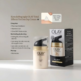 Kem Dưỡng Olay Total Effects 7in1 Ban Ngày Hỗ Trợ Phục Hồi Chống Lão Hóa 50ml - Nhập Khẩu Chính Hãng