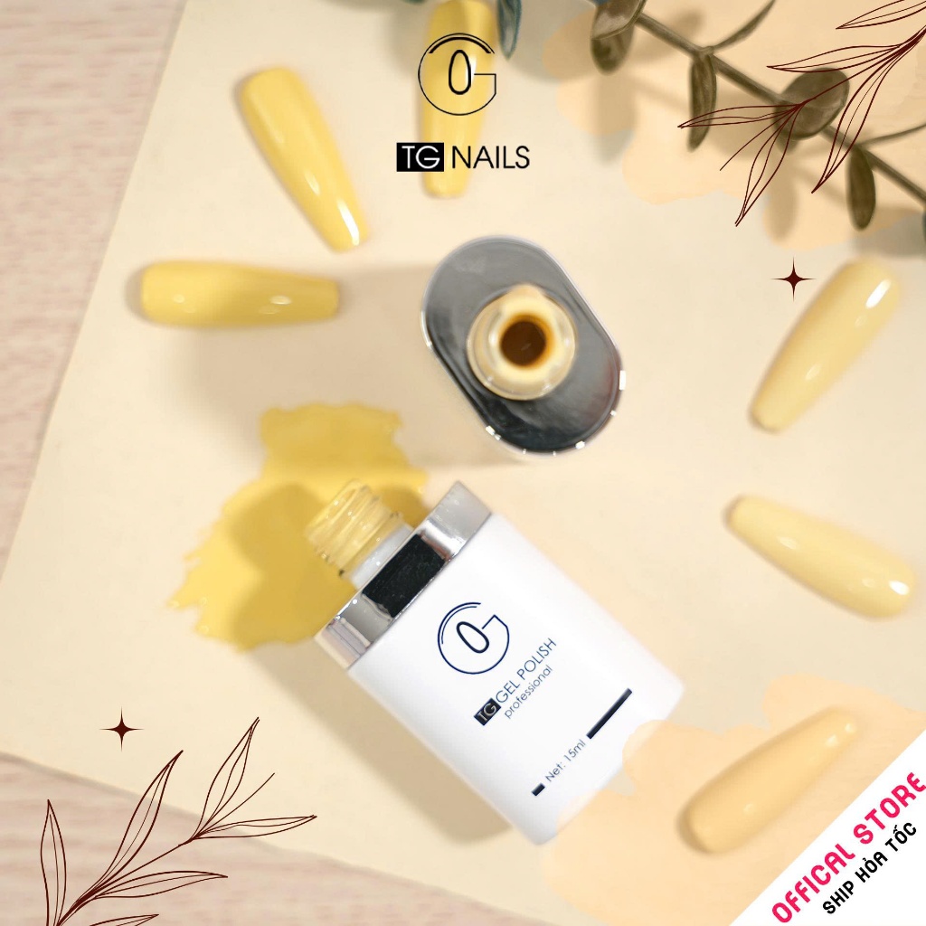 Sơn gel tone vàng thương hiệu TG - sáng da hot trend mùa hè