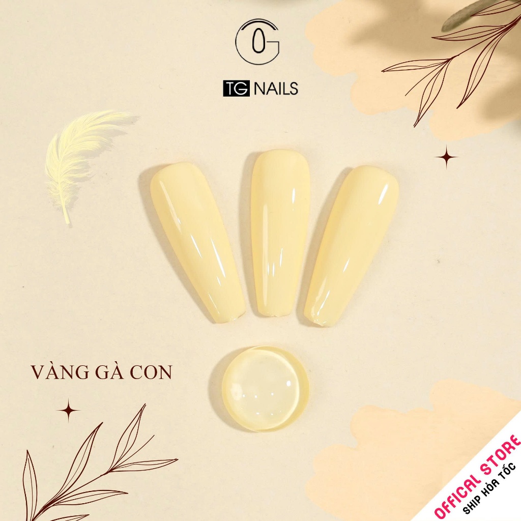 Sơn gel tone vàng thương hiệu TG - sáng da hot trend mùa hè
