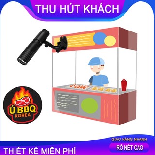 Đèn LOGO Sạc Pin, đèn chiếu quảng cáo trên xe, đèn hiệu năng lượng mặt trời, tùy chỉnh biển hiệu quầy hàng rong.