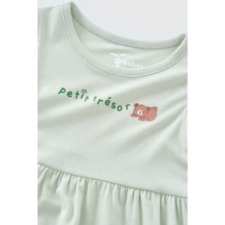 [PRMIUM PETIT] Đầm thun ngắn tay chất liệu petit bé gái Rabity 950.152