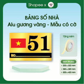 Biển số nhà chất liệu alu gương in uv