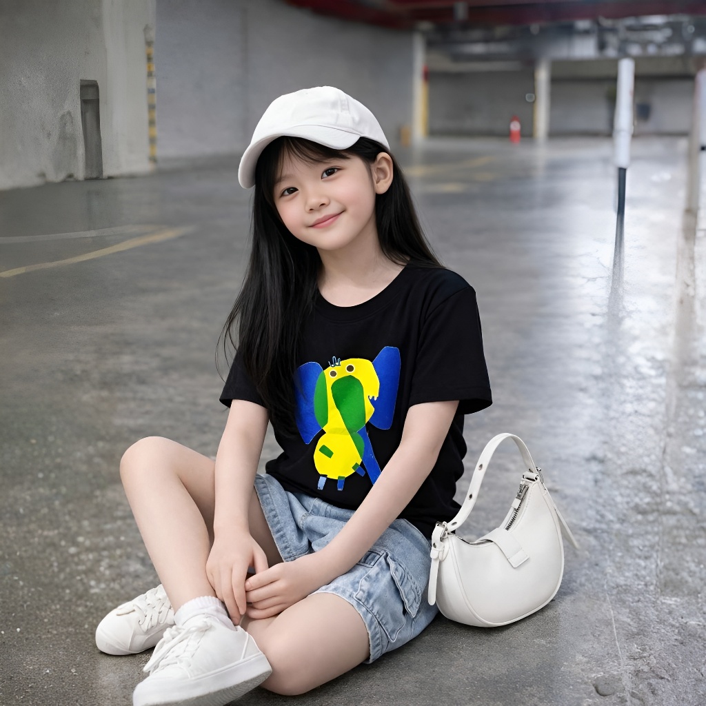 Áo Thun Trẻ Em Mirage Voi Dễ Thương, Chất 100% Cotton Cao Cấp, Có Kèm Hình Thật.