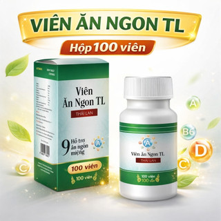 Viên ăn ngon TL Hộp 100 viên hỗ trợ ăn ngon tiêu hóa tốt cải thiện vóc dáng