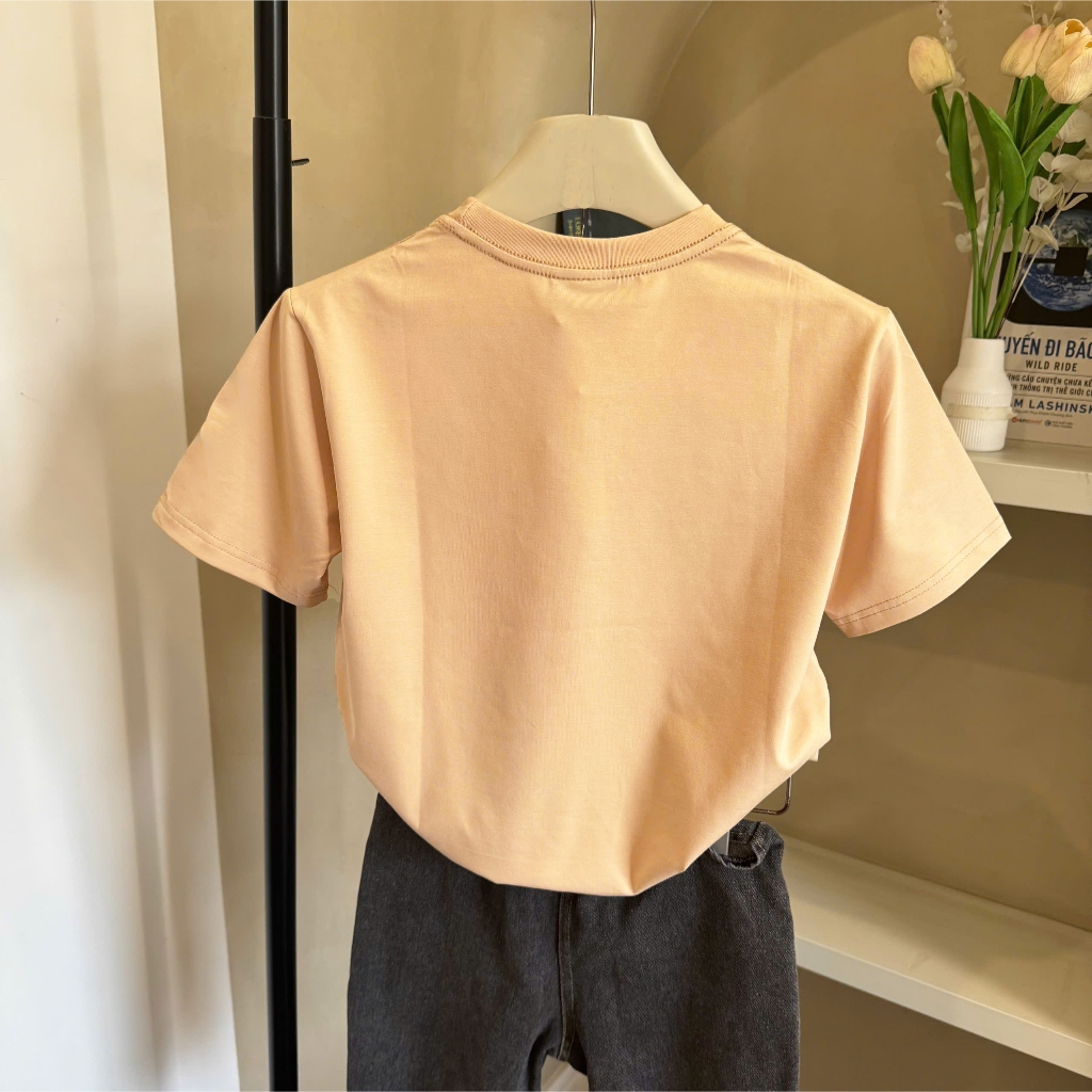Áo Thun Trẻ Em Mirage Họa Tiết Chó Xanh Đáng Yêu Chất 100% Cotton Cao Cấp.