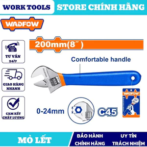 ĐỒ NGHỀ WADFOW Mỏ lết 150mm(6") , 200mm(8”) , 250mm (10”) , 300mm(12”) , WAW5106 , WAW5108 , WAW5110 , WAW5112