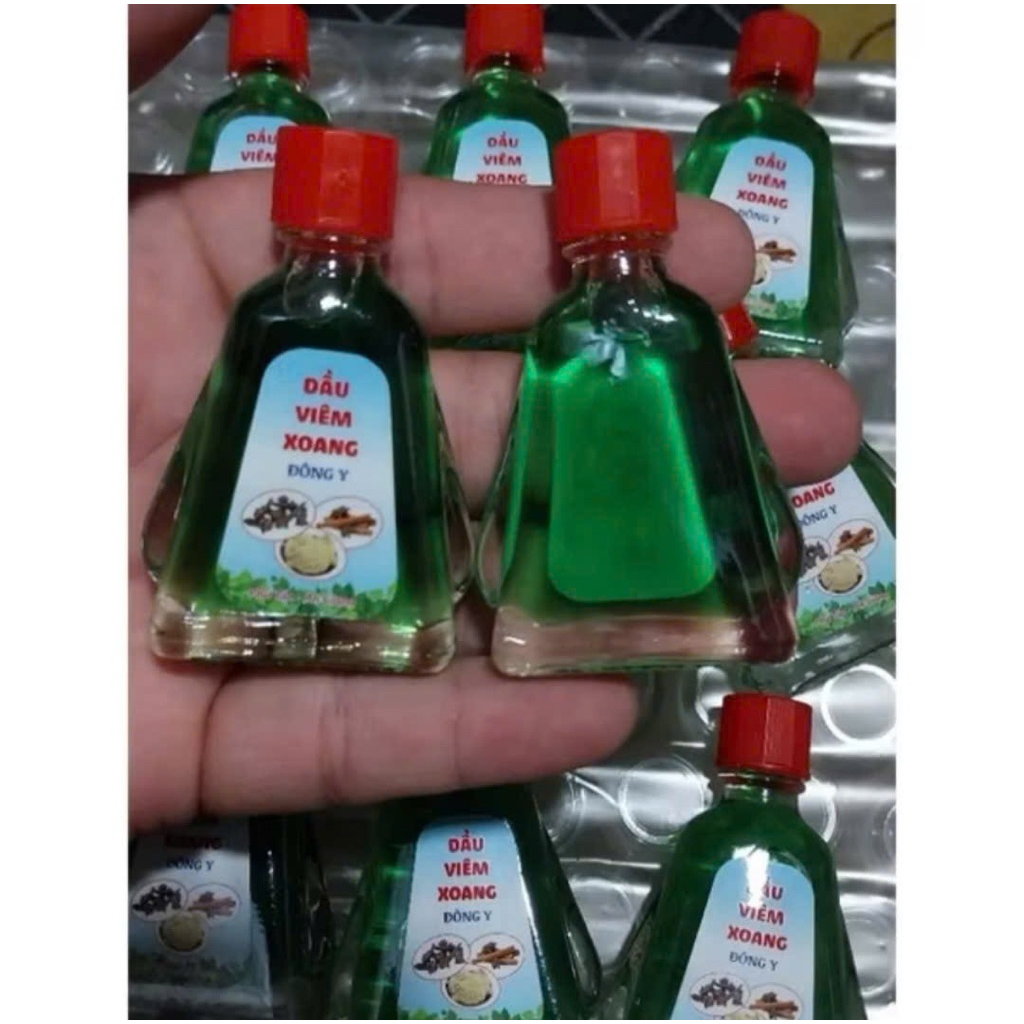 combo 11 chai dầu viêm xoang màu xanh 7ml không rễ