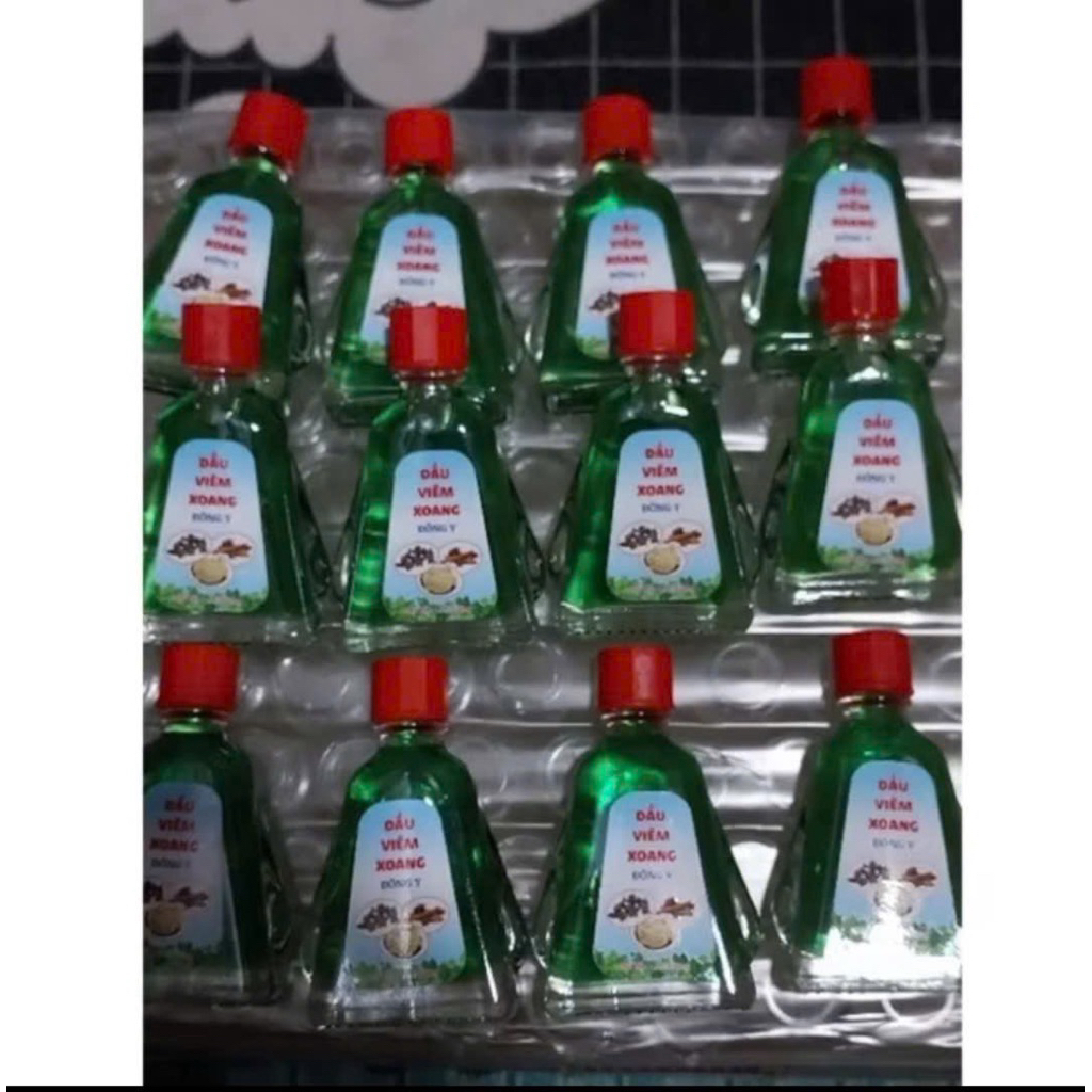 combo 11 chai dầu viêm xoang màu xanh 7ml không rễ
