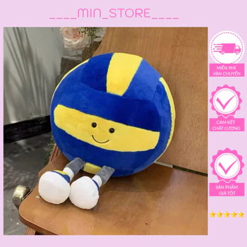 Gấu bông bóng rổ big size 40cm, Gấu bông bóng đá, gấu bông bóng chuyền,gấu bông trái banh mềm mịn dễ thương,Làm quà tặng