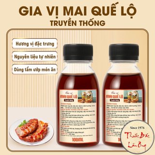 Mai quế lộ chai 100ml, set ngâm mai quế lộ 9 vị, gia vị ướp thịt, làm bánh trung thu, lạp xưởng chuẩn vị