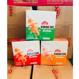 Hộp 20gói*20g Khoai Nưa Weilong Cay Giòn, Dạ Dày Chay Nhiều Hương Vị (Bao bì tiếng Việt)