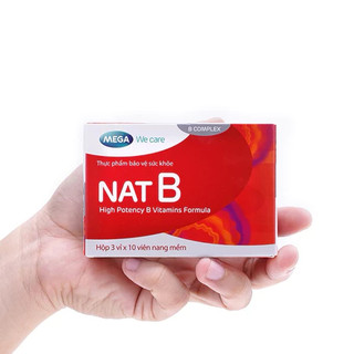 NAT B - Mega We Care [Hộp 30 viên] - Bổ sung Vitamin B, giảm stress, căng thẳng, mệt mỏi