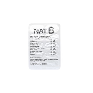 NAT B - Mega We Care [Hộp 30 viên] - Bổ sung Vitamin B, giảm stress, căng thẳng, mệt mỏi