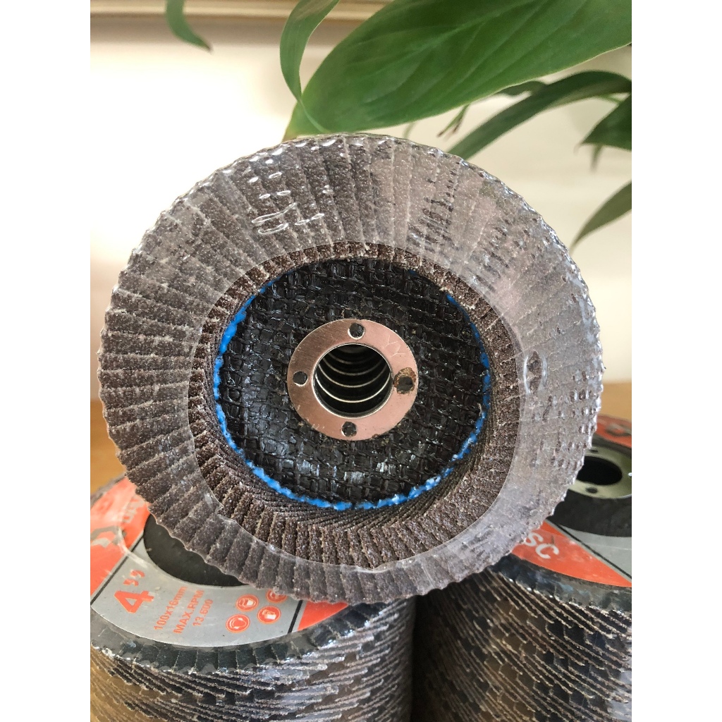 Combo 10 viên đĩa ráp xếp/ nhám xếp quy cách 100x16mm (4 inch), độ hạt A40, A60, A80, tốc độ quay tối đa 13.600 v/p