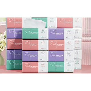 Combo siêu tiện lợi 50c khẩu trang 9A, 5 gói giấy ăn, 2 bịch giấy rút đáy Top Gia mềm dai không bụi giấy