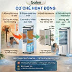 Quạt Điều Hòa Làm Mát Không Khí Galen G020 Công Suất 65W, Công Nghệ Nhật Bản, Tiết Kiệm Điện Năng [BẢO HÀNH 12 THÁNG] — ảnh 5