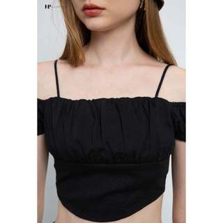Áo Hai Dây Croptop JP Fashion, Chất liệu Kate Mềm Mịn, Phong Cách Trẻ Trung, Dễ Phối 10608689