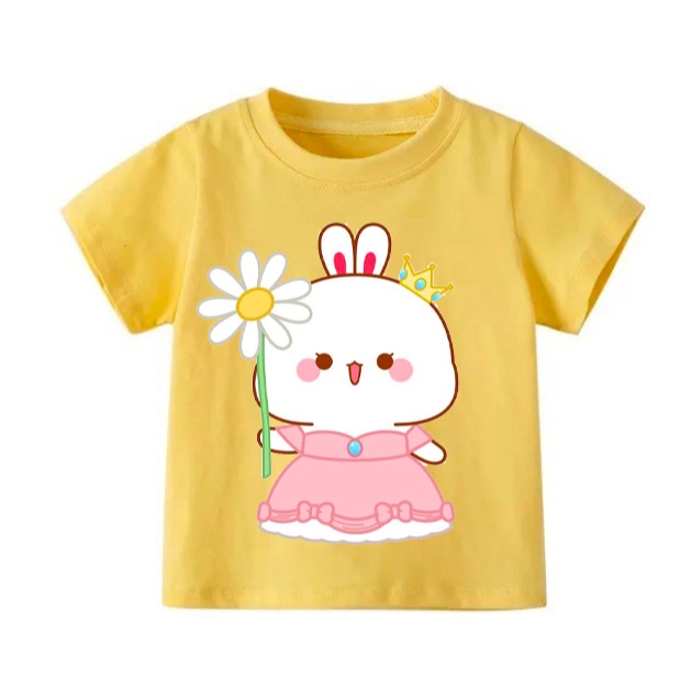 👕 Áo Thun Bé Gái mềm mịn thoáng mát in hình dễ thương 👕 AT663