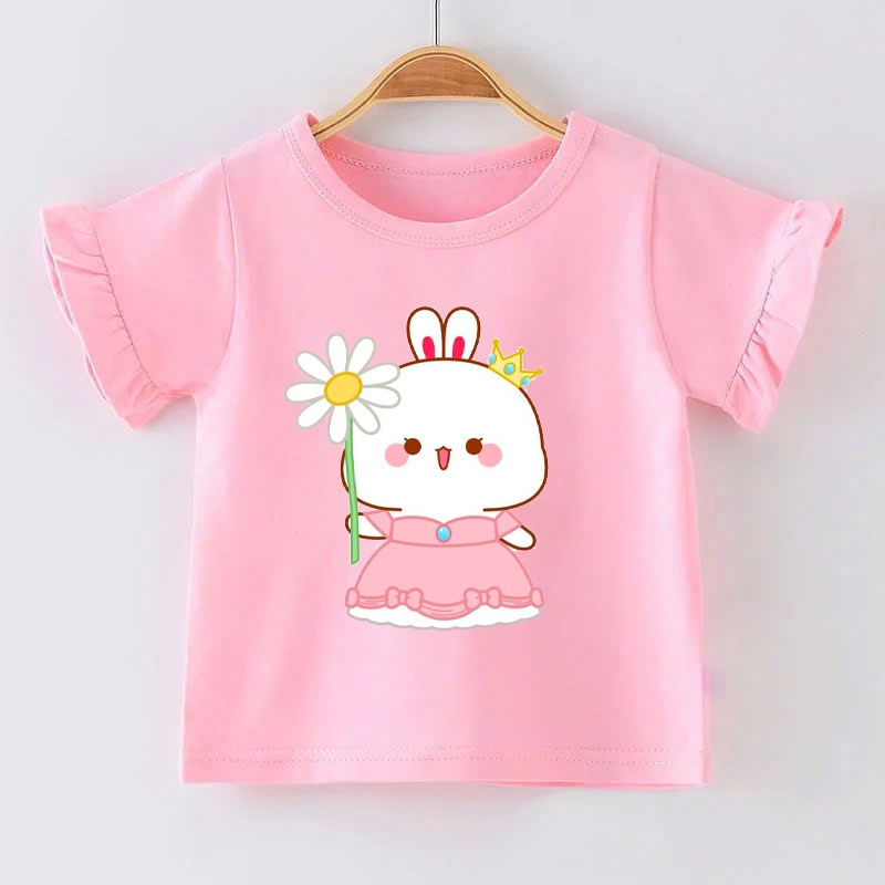 👕 Áo Thun Bé Gái mềm mịn thoáng mát in hình dễ thương 👕 AT663