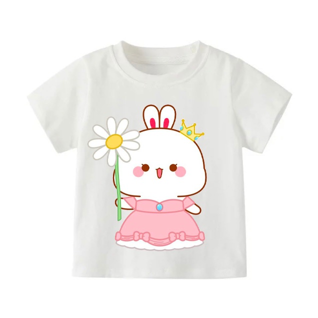 👕 Áo Thun Bé Gái mềm mịn thoáng mát in hình dễ thương 👕 AT663