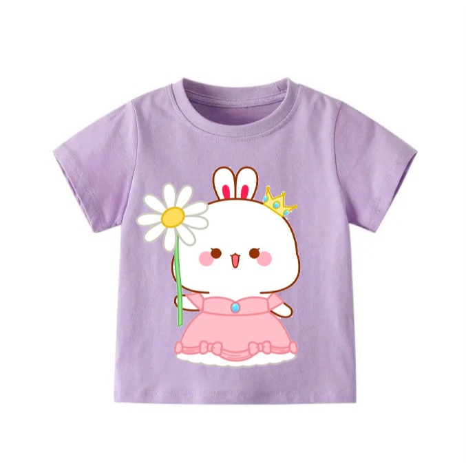 👕 Áo Thun Bé Gái mềm mịn thoáng mát in hình dễ thương 👕 AT663