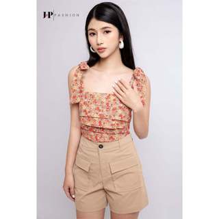 Áo Hai Dây Cột Nơ Hoa Nhí Trẻ Trung, Phong Cách Dễ Thương, Đa Dạng Dễ Phối JP Fashion 10507696
