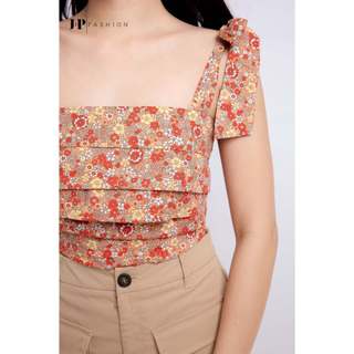Áo Hai Dây Cột Nơ Hoa Nhí Trẻ Trung, Phong Cách Dễ Thương, Đa Dạng Dễ Phối JP Fashion 10507696