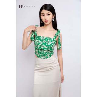 Áo Hai Dây Cột Nơ Hoa Nhí Trẻ Trung, Phong Cách Dễ Thương, Đa Dạng Dễ Phối JP Fashion 10507696