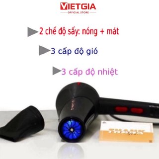 Máy Sấy Tóc 2 Chiều Nóng Lạnh 3500W, máy sấy tóc chuyên nghiệp sấy nhanh, sấy khoẻ, Tặng kèm đầu sấy