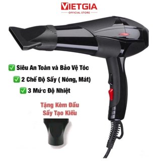 Máy Sấy Tóc 2 Chiều Nóng Lạnh 3500W, máy sấy tóc chuyên nghiệp sấy nhanh, sấy khoẻ, Tặng kèm đầu sấy