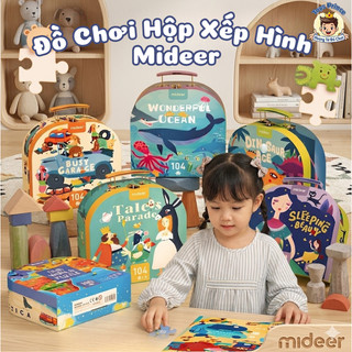 Bộ Đồ Chơi Xếp Hình Mideer Vali Box Puzzle 104 Mảnh - Đồ Chơi Giáo Dục Sớm Phát Triển Tư Duy Não Bộ, Quà Tặng Cho Bé
