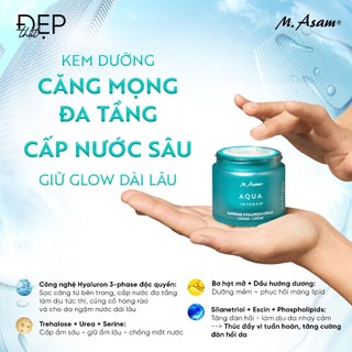 [ĐỘC QUYỀN HANNAH OLALA] Kem dưỡng căng bóng và trẻ hóa M.ASAM AQUA INTENSE SUPREME HYALURON CREAM