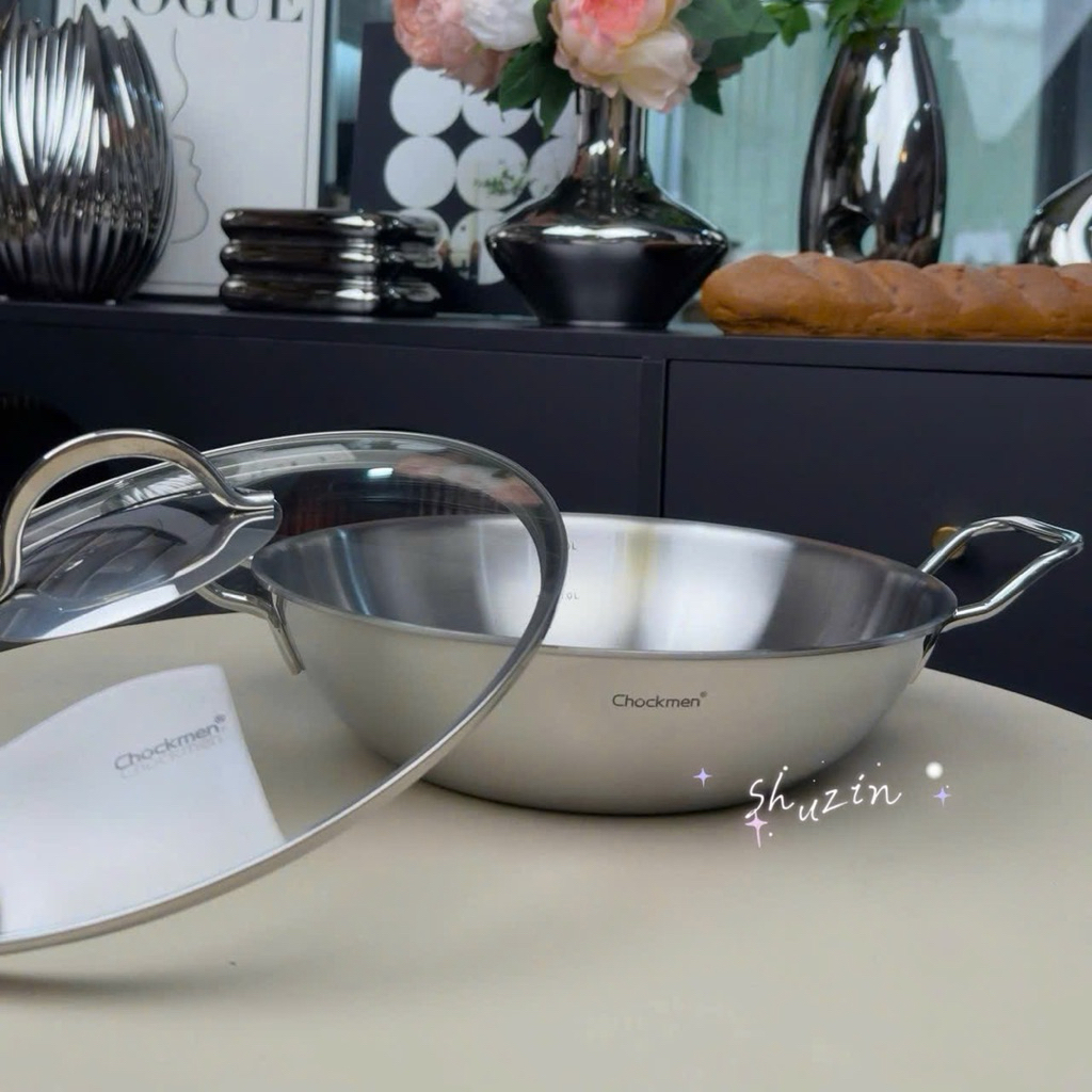 CHẢO XÀO SÂU LÒNG HAI QUAI CHOCKMEN 26CM - C636