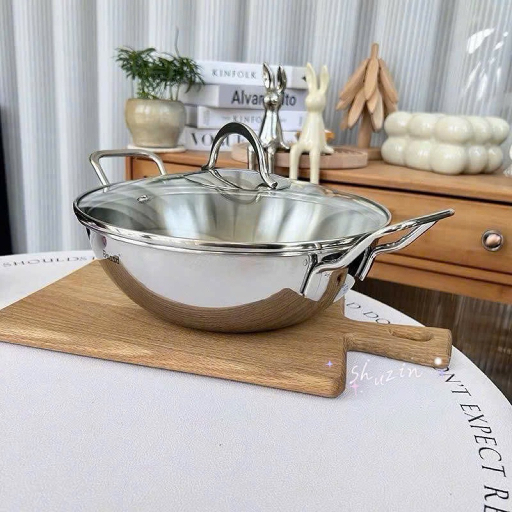 CHẢO XÀO SÂU LÒNG HAI QUAI CHOCKMEN 26CM - C636