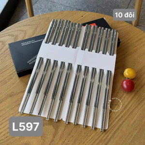Đũa inox Lunkai hộp 10 đôi - L597