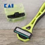 Set dao cạo râu KAI Xfit Nhật Bản 5 lưỡi kép 1 thân 2 lưỡi 1 hộp kem cạo mini tiện mang du lịch KAI GA0042Q1