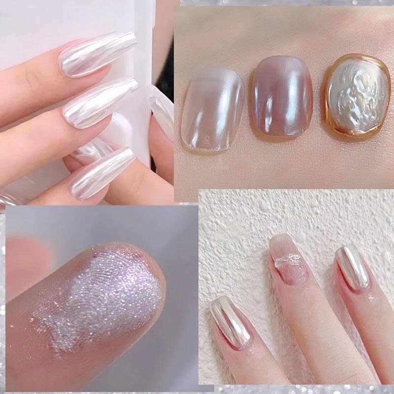 Bột Tráng Gương Bạc Siêu Sáng Cao Cấp | Bột Nail Chrome Silver Đạt Hiệu Ứng Gương Sáng Bóng Hoàn Hảo.