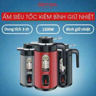 Ấm Đun Siêu Tốc 3L GD ST21 Inox 304 Công Suất 1500W Đun Siêu Nhanh, Giữ Nhiệt 24H, Tự Ngắt An Toàn