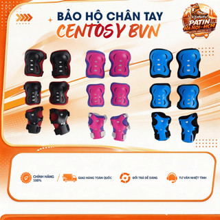 Bảo hộ chân tay trẻ em 6 chi tiết Centosy BVN cho bé dưới 38kg 3 màu xanh/đỏ/hồng