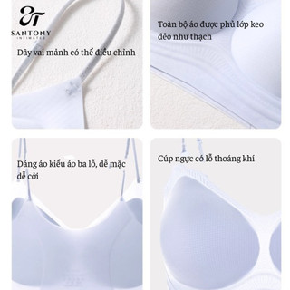 Áo Ngực Tàng Hình Santony 8818 - Tuyệt Tác Mát Lạnh, Nâng Đỡ Gel W-Shape Cao Cấp