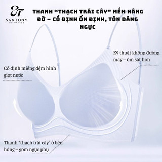 Áo Ngực Tàng Hình Santony 8818 - Tuyệt Tác Mát Lạnh, Nâng Đỡ Gel W-Shape Cao Cấp